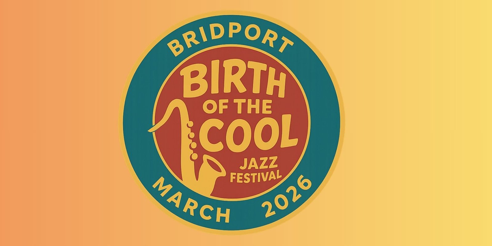 Birth of the Cool logo on yellow background